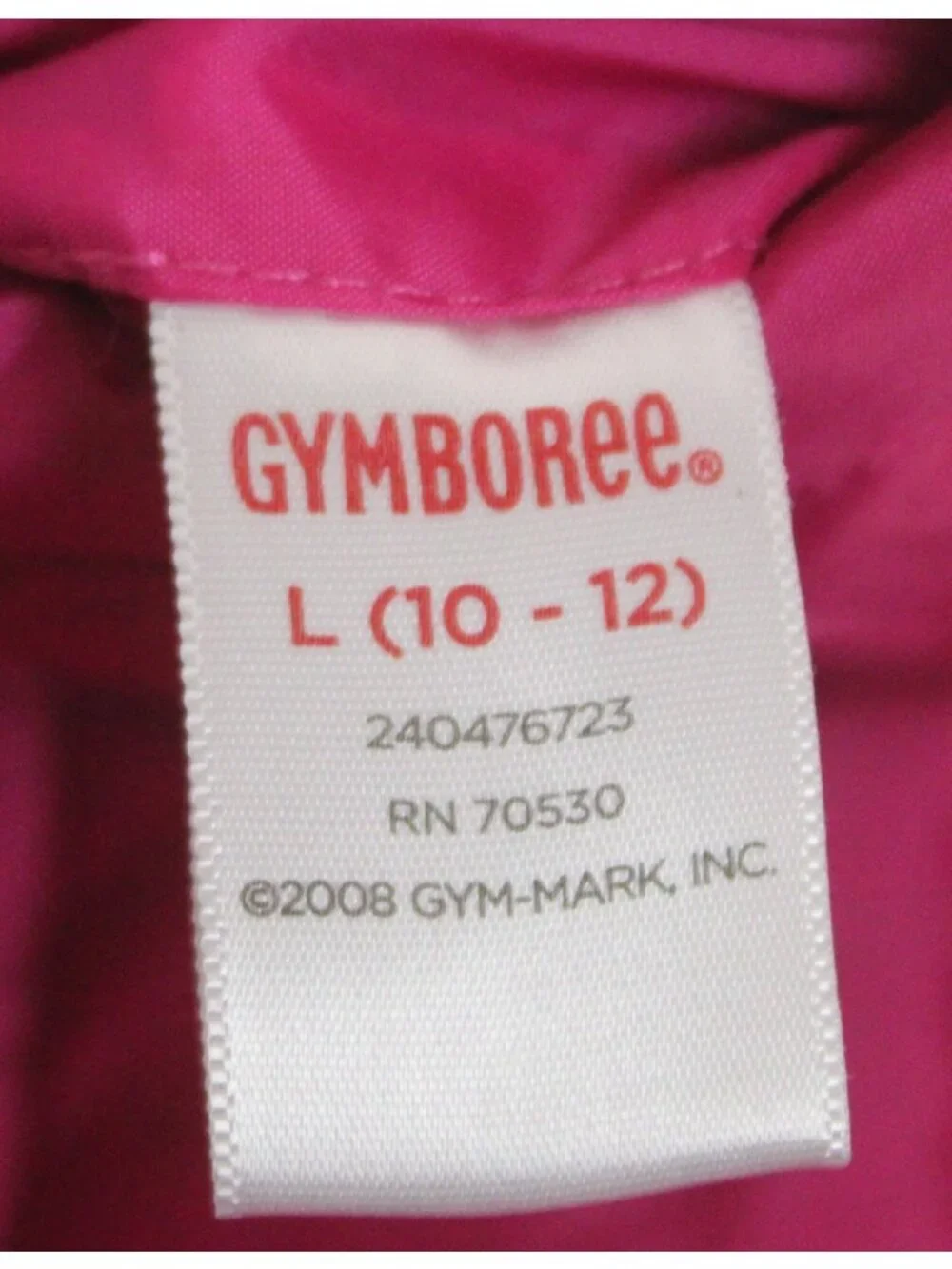 2008 Gymboree Candy Shoppe Puffer Vest sz L 10/12 Fleece Stripe Reversible NWT